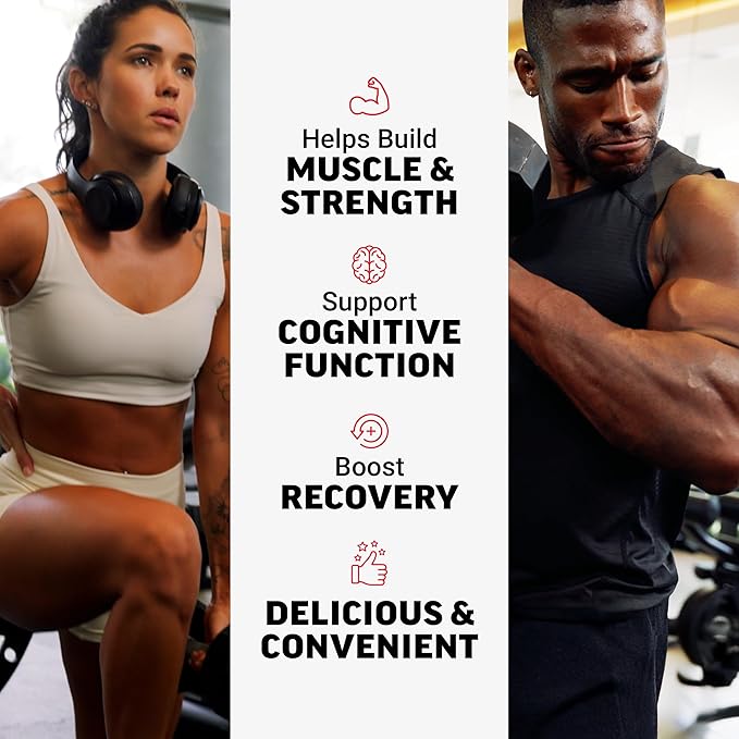 Force Factor Creatine Monohydrate Gummies, 5g Dose for Men & Women to Support Muscle, Strength, Recovery, Cognitive Health & Memory, Mixed Berry, 150 Gummies