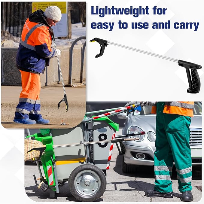 Sabary 20 Pcs Grabber Reacher Trash Pickers Bulk Tool 30'' Long Upper Back to School Litter Cleanup Heavy Duty Handy Mobility Aids Pick up Lightweight Nonslip Claw Elderly Arm Extension Stick