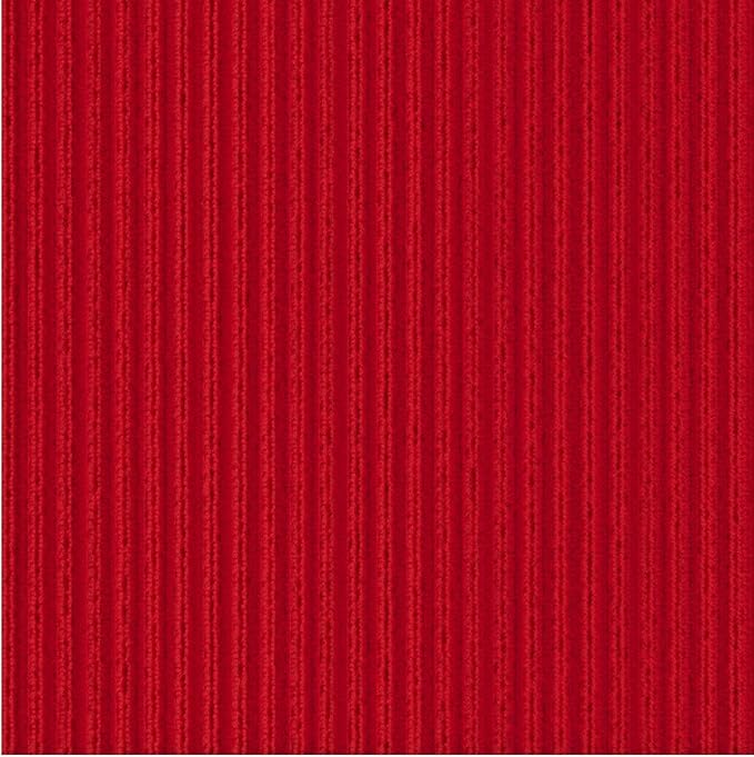 Ottomanson 2'7" x 33' Hallway Runner with Scraper Pile Extra Durable Non-Slip Rug Mat for Indoor & Outdoor Use - Ideal for Kitchen, Entryway, Patio & Garage - High-Traffic Carpet, Red