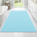OLANLY Bathroom Rugs 70x46, Extra Soft Absorbent Chenille Bath Rugs, Rubber Backing Quick Dry, Machine Washable Bath Mats for Bathroom Floor, Tub and Shower, Home Decor Accessories, Sky Blue