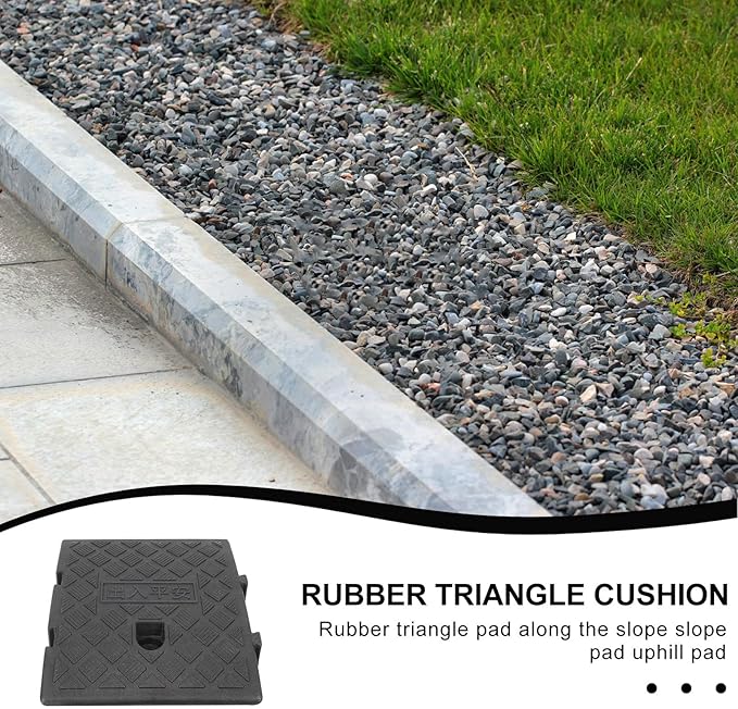 Plastic Slope Ramp Mat 10pcs 25X27X7Cm Outdoor Threshold Ramp Cushion Portable for Wheelchair and Vehicle Access