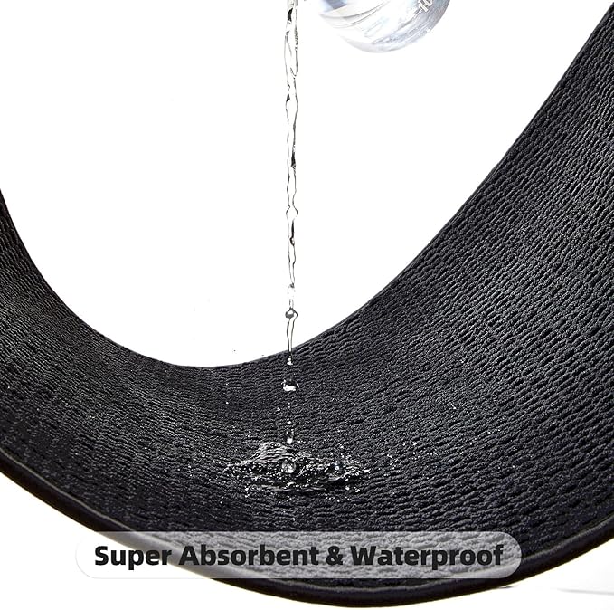 Black Bathroom Rugs Non Slip Washable, Super Absorbent Thin Bath Mat Quick Dry Low Pile Bathroom Rug, Black 24''x36''