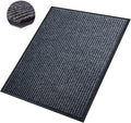 Front Door Mat,3'x5'Indoor Outdoor Door Mat,Heavy Duty Durable Welcome,Commercial Floor Mats Inside Outside Entrance, Waterproof All-Season, All-Weather Non Slip Backing Doormat for Entryway,Black