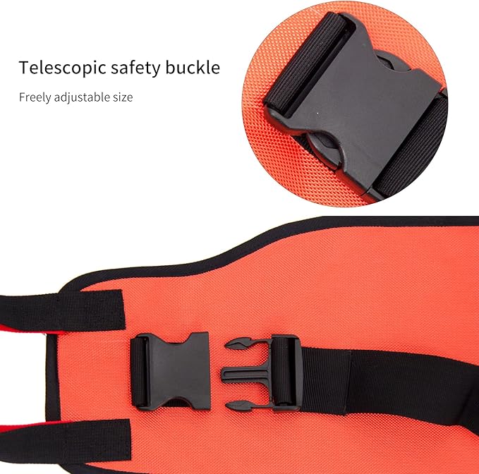 Transfer Sling Transfer Belt for Seniors, Widened Back Curve Design Transfer Belt for Movement, Transfer Boards for Bedridden Patient, Back Lift Belt for Patient Care (Orange)