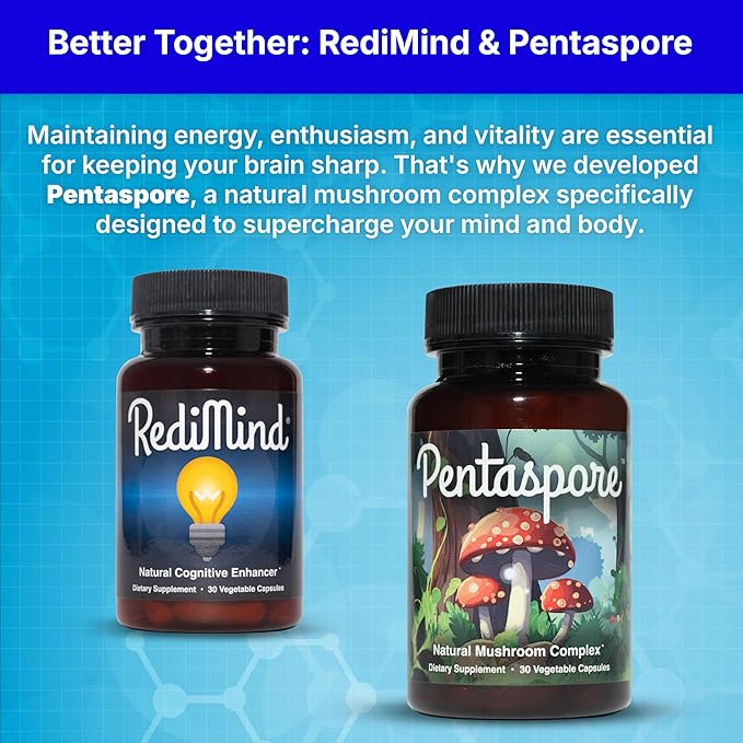Natural Cognitive Enhancement Supplement Capsule - Non-GMO, Vegan, Gluten-Free
