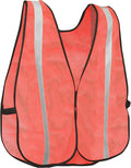 KAYGO High Visibility Safety Vest 1-Inch Reflective Strips Front/Back, KG0008, Breathable Mesh, One Size, Unisex
