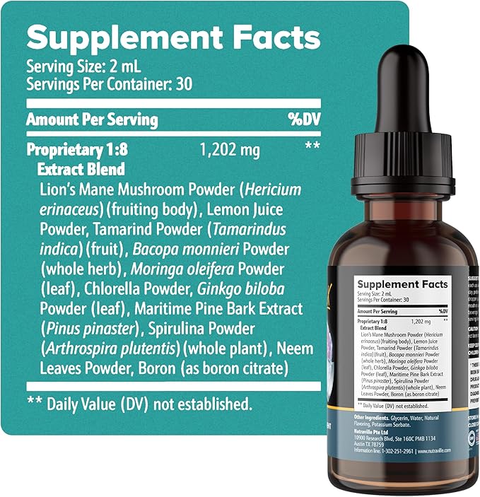 Pineal Guardian X - Rapid Pineal Gland Decalcification Drops for Cognitive Health Support - Brain Supplement to Keep Cognitive Function, Memory and Focus in Top Shape - Pack of 3