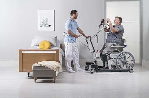 Invacare Stand Assist Premier Series, New to US Market, Electric Lift, Stand-Up Patient Lift with Power Low Base, 450 lb. Weight Capacity, ISAXPLUS