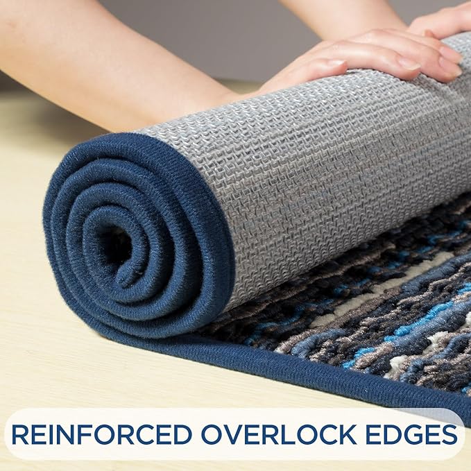 hicorfe Indoor Doormat,Front Back Door Mat Rubber Backing Non Slip Door Mats 24"x35" Absorbent Resist Dirt Entrance Doormat Inside Floor Mats for Entryway Washable Low-Profile