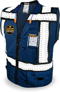 KwikSafety - SHERIFF & SPECIALIST Safety Vest [Multi-Use Pockets] Class 2 Reflective Vest ANSI OSHA Safety Vest for Men