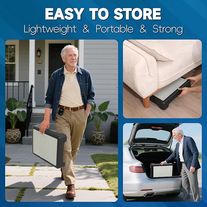Step Stool for Adults Half Seps for Stairs for Seniors,Noctilucent Bed Step Stools,Platform Step Foot Stool Non-Slip Indoor and Outdoor