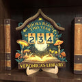 Personalized Books Read This Year Counter with Name, Book Tracker for Reading Goal Challenge, Bookish Gifts for Teachers, Writers, and Literary Fans, Home Library Décor, Bookshelf Accessories