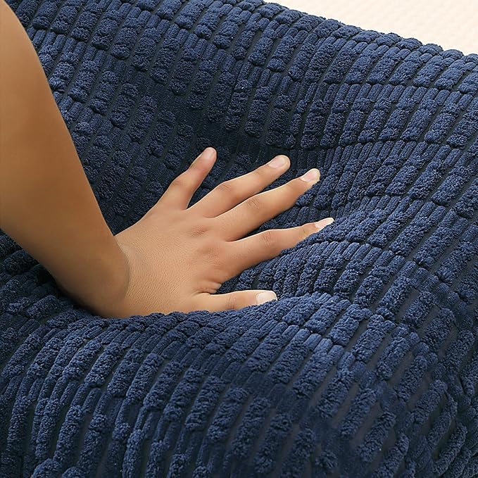 Reading Pillow for Sitting in Bed, Large Backrest Reading Pillow with Arm Rest,Back-Rest Support Cushion for Sit Up on Couch, Sofa, and Floor, Dorm Essentials (Dark Blue Corduroy, Standard(17"))