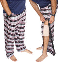 Inspired Comforts Unisex Tearaway Post Surgery Recovery Pajama Pants with Side Snaps & Pockets