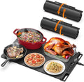 Electric Warming Mat for Food (2-Pack)-Full Surface Fast Heating Silicone Warmer Tray with 3-Level Temperature, Auto-Off, Raised Feet for Table Protection, for Gatherings,Parties,Home Buffet