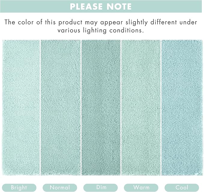 Madison Park Signature Marshmallow Bathroom Rug Non Slip, Luxrurious Plush Bath Mat, Absorbent, Quick Dry, Spa Design Bath Room Décor, 20x30, Seafoam