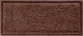 Bungalow Flooring Waterhog Indoor/Outdoor Boot Tray, 15 by 36 inches, Made in USA, Skid Resistant, Easy to Clean, Catches Water and Debris, Brittney Leaf Pattern, Dark Brown
