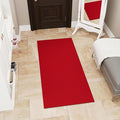 Ottomanson Mud Mat 2'7" x 4' Entryway Rug - Non-Slip Scraper Doormat for Muddy Paws, Dirt Trapping Indoor/Outdoor Mat for High-Traffic Areas, Kitchen, Garage, Patio, Red