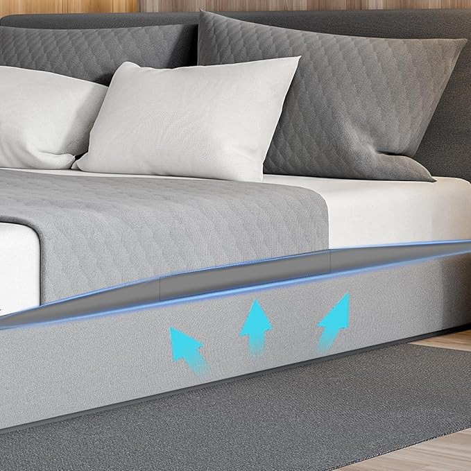 Extra Thick 3.5" Sagging Mattress Support, 60" L trapezoidal Design High Density Under Mattress Support Board, Memory Foam Under Pad to Fix Sinking Bed, Firm, Support, Stability