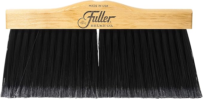 Fuller Brush 10-Inch Upright Maple Wood Broom Head – Indoor and Outdoor Cleaning Head for Hard Surfaces Including Tile, Concrete, Garage Floors, Workshops, Basements, and Commercial Spaces