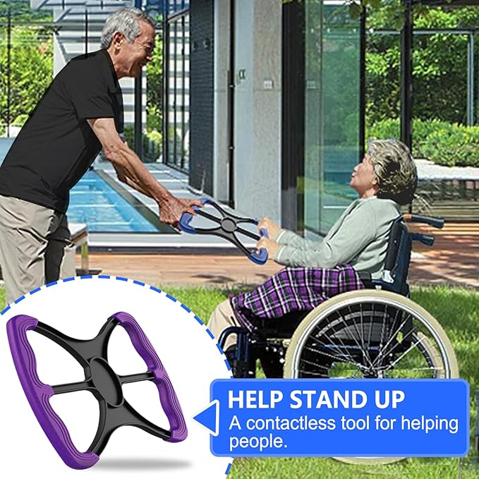 Lift Assist for Elderly,Aids for Disabled and Elderly with No-Slip Grip Handles,Standing Aids & Supports to Transfer Elderly, Senior, Bariatric, Patient Or Disabled,As Seen On Tv(Purple)