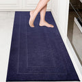 PURRUGS Machine Washable Kitchen Runner Rug 32" x 70", Non-Slip/Skid Hallway Runner Rug, Super Absorbent Soft Area Rug for Kitchen, Hallway & Laundry, Rolled Packaging, Navy Blue