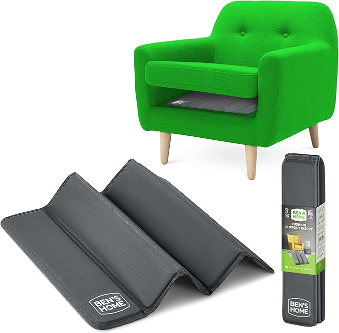 BEN'SHOME Heavy Duty Recliner Cushion Support Board – Instantly Repair Sagging Armchair Seat | 19.7" x 20"-23" | .5" Furniture Grade Wood Under Cushions Insert, Anti-Slip, Extend Recliner Life