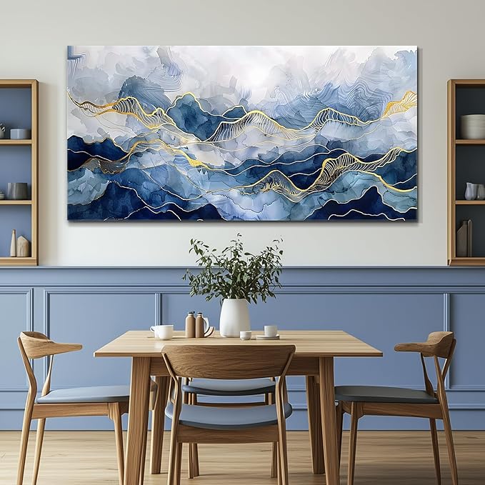 FUHAIHUA Large Canvas Decor For Bedroom Wall Art For Living Room Office Decorations Minimalism Pictures Ink Abstract Paintings Artwork Modern Home Decor Posters Ready To Hang 30"X60"