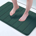 Buganda Memory Foam Bath Mat, 30" x 20", Ultra Soft and Non-Slip Bathroom Rugs, Water Absorbent and Machine Washable Bath Rug for Bathroom, Shower, and Tub, Dark Green