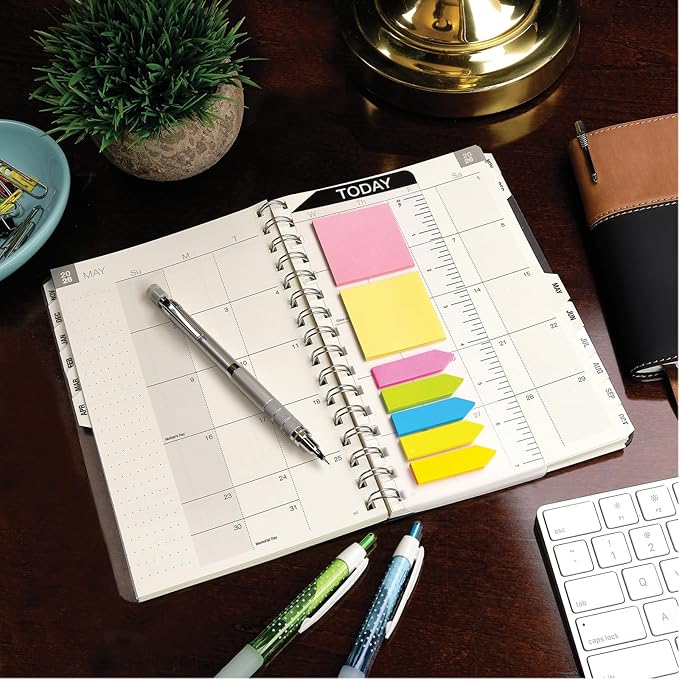 ESSENTIAL 2026 Monthly & Weekly Planner with Tabs, 5"x8": 14 Months (November 2025 - December 2026), Professional, Simple, Easy-to-Use Design and Frosted Poly Cover for Extra Protection (Frosted)