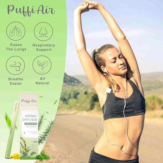 3-in-1 Herbal Diffuser Wellness Bundle: Sleep Support, Lung Detox & Natural Energy Boost – 600 Uses Per Stick