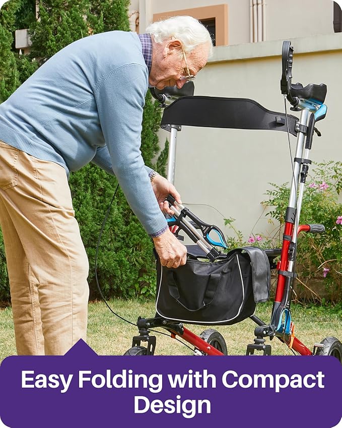 Kekoy 40 Inch Grabber Reacher Tool for Seniors, Foldable Reacher Grabbers Pickup Stick with Anti-Slip 360° Rotating Jaw, 4" Wide Extended Claw with Magnet for Disabled, After Surgery Recovery
