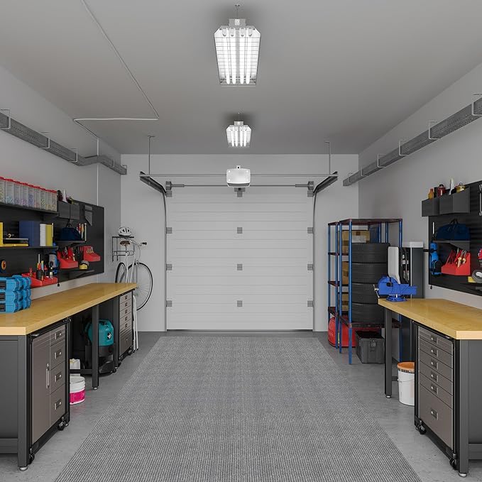 Ottomanson 3'11" x 43' Hallway Runner with Scraper Pile - Extra Durable Non-Slip Rug Mat for Indoor & Outdoor Use - Ideal for Kitchen, Entryway & Garage - High-Traffic Carpet, Gray