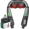 Snailax Rechargeable Neck Massager with Heat, Shiatsu Back and Neck Massager, Cordless Portable Deep Kneading Shoulder Massage Pillow, Gifts for Dad Mom