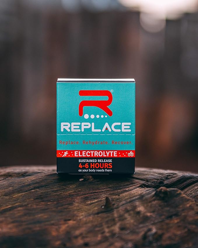 Replace by Endur Supplement, Electrolyte Replacement & Hydration Support, Helps You Stay Active & Energized, Sustained-Release, 10 Packets