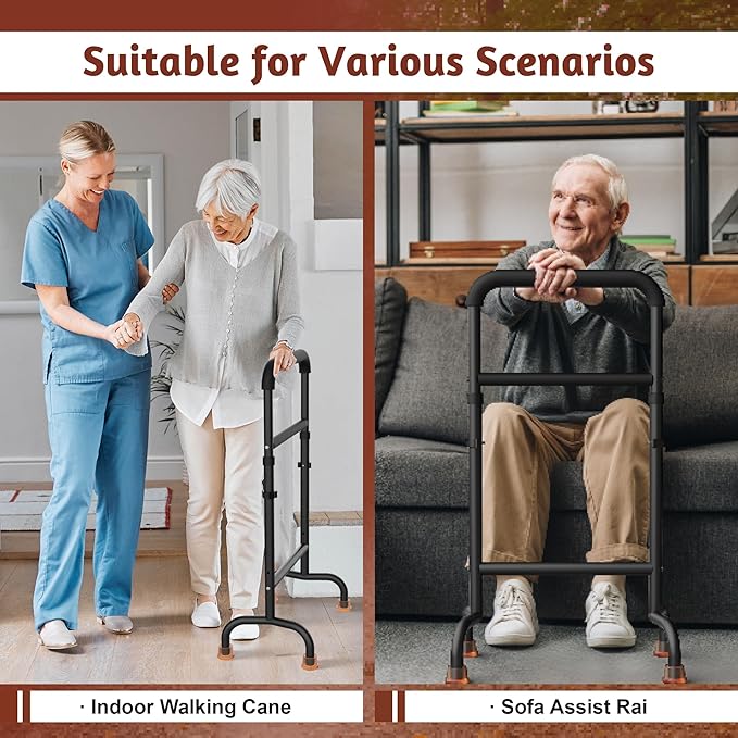 Stand Assist for Chair & Couch - Height Adjustable Mobility Aid for Seniors, Lightweight Aluminum Frame with 450lb Capacity