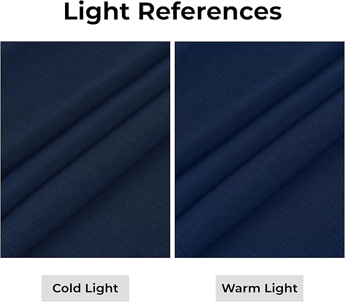 D'Moksha Homes Linen Navy Blue Table Runner 60 Inches - Classic Hemstitch, 100% Pure Linen Coffee Table Runner 14 x 60 Inch Ideal for Dresser Tables - Easter