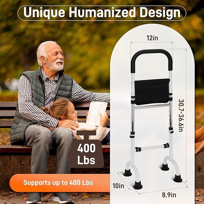 Stand Assist Aid for Elderly, Adjustable Stand Assist, Hip Knee Surgery Recovery Aid Walking Cane Standing Aids and Supports, Standing Aid for Couch, Bedside, Toilet, More, up to 400lb