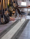 Custom Size Hallway Runner Rug Grey Color 31 inch Wide Select Your Length Non-Slip (Skid Resistance) Rubber Backing 22 feet x 31 inch