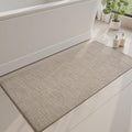 AMOAMI Bath Mat Non Slip Super Absorbent Quick Dry Bath Mats for Bathroom Floor Rubber Backing Washable Bathroom Rugs Modern Woven Jacquard Mat, Beside Tub Bath Rugs, 2'x4', Brown