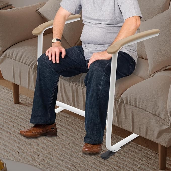 Couch Stand Assist, 330LBS Capacity Stand Assist Aid for Elderly, Chair Riser for Seniors with Non-Slip Base, Fits Sofas & Toilets
