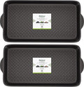 Matace 2 Pack Rubber Small Boot Tray for Entryway,Boot Mat,Shoe Tray,Shoe Mat for Indoor and Outdoor Use, 27.95"x 15.74" (Pack of 2)