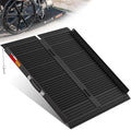 VNN Portable Wheelchair Ramp 3FT, Black Seamless Non-Slip Aluminum Ramps for Wheelchairs for Home, Handicap Wheelchair Ramps for Home Steps, Aluminum Loading Dock Plates