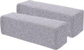2 Pack Couch Arm Rest Pillow, 6''x6''x20'' Linen Cover, High Density Foam Armrest Cushion, Removable & Washable Elbow Support for Sofa, Bed, and Armchair (Grey)