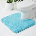 Toilet Rugs U-Shaped Mat 24x22, Contour Bathroom Mat - Ultra Soft & Absorbent Microfiber, Quick-Dry, Machine Washable with High Density Foam Latex Non Slip Backing, Teal