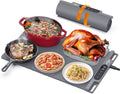 Electric Warming Mat for Food - Full Surface Fast Heating Silicone Tray with 3-Level Temperature, Auto-Off, Raised Feet for Table Protection, Versatile Warmer for Gatherings,Party,Home Buffet