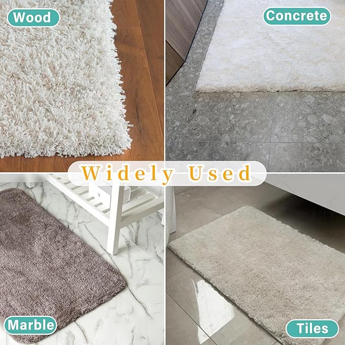 Rug Gripper for Hardwood Floors No Damage, Carpet Tape for Area Rugs Reusable Kitchen Non Slip Rug Pads