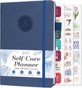 GoGirl Self-care Journal – Daily Mental Health Notebook with Mood & Wellness Trackers – Personal Development, Meditation & Reflection Journal for Women – Hardcover, Lasts 3 Months (Indigo Blue)