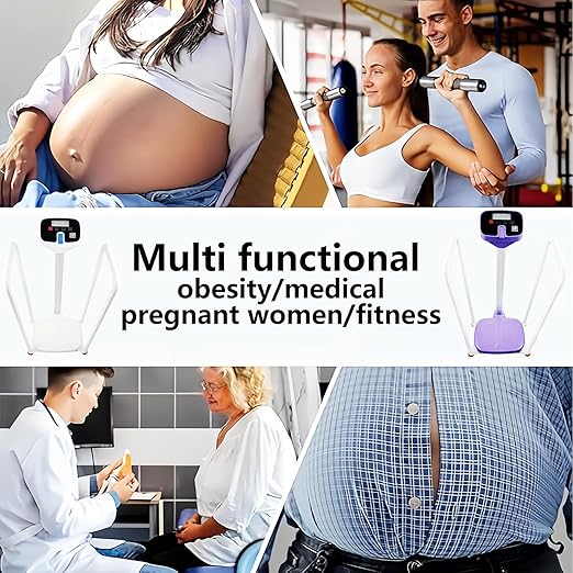 Assist The Elderly in Measuring Weight gain While Standing, with an Electronic Scale with armrests, Suitable for use in clinics, Hospitals, Schools, Nursing Homes (Dreamy Purple)