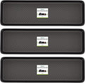 Matace 3 Pack Rubber Extra Large Shoe Tray for Entryway,Long Boot Tray,Slim Boot Mat for Indoor and Outdoor Use,16x55 in, Rectangular (Pack of 3)